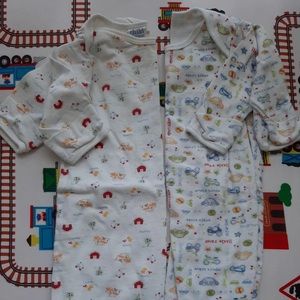 Two baby pajama sleep sacks